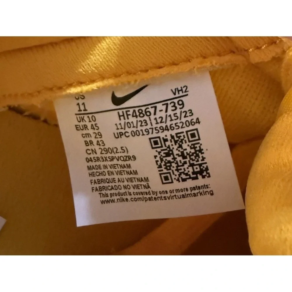 Nike - Dunk Low 'University Gold Soft Yellow' Shoes - New W/Out Box - Sz 11